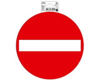 Zelfklevend antislip PVC bord Verboden richting 20 cm 