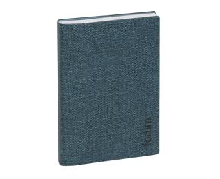 Agenda Forum Tweed 12 x 17 cm Journalier Août 2024 à Juillet 2025 - Bleu