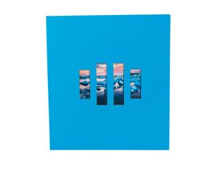 Book album 60 pages black 29x32cm MILANO - Blue