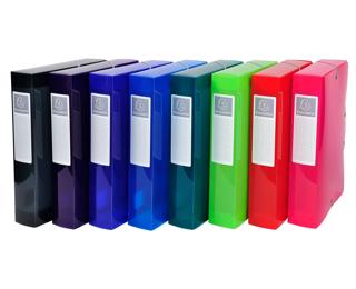 Exacompta Iderama Filing Box, A4, 60mm spine, PP - Assorted colours