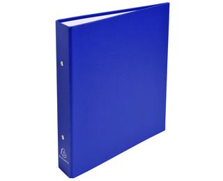 Ringbuch aus festem Karton, PP kaschiert 1,8mm, 2 Ringe 30mm, Rücken 40mm, 23x21cm für DIN A5 - Blau