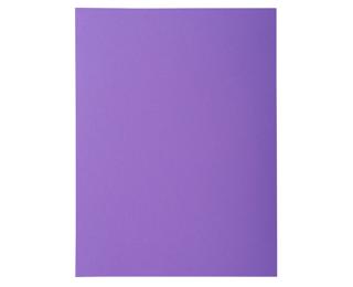 Pack of 50 1 flap folders ROCK'S 210 - 24x32cm - Dark purple