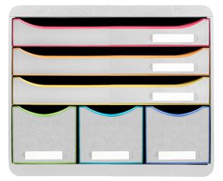 Cassettiera Store-Box 6 cassetti Black Office 