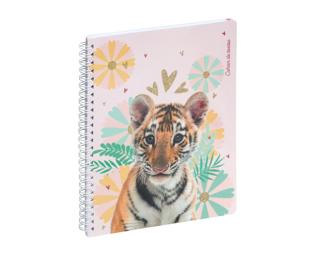 Cahier de textes Lovely tigre 17 x 22 cm - Visuel