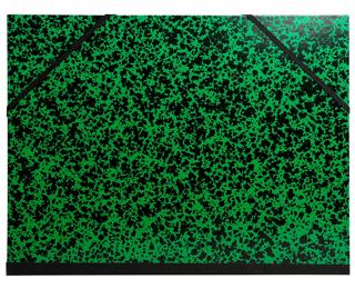 Carton à dessin Annonay avec élastiques 26x33 cm - Pour formats A4 et 24x32 cm - Vert