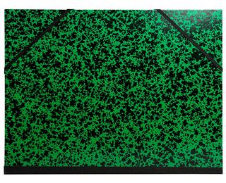 Carton à dessin Annonay avec élastiques 26x33 cm - Pour formats A4 et 24x32 cm - Vert