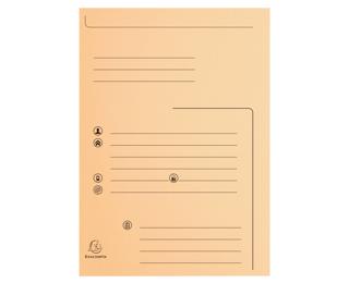 Paquet de 25 chemises 2 rabats SUPER 210 Contact - 24x32cm - Couleurs assorties