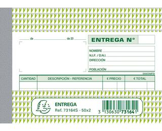 Talonarios anónimos - Entregas - Castellano