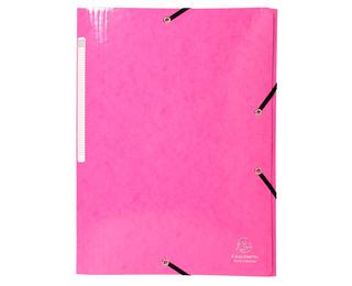 Exacompta Iderama Elasticated 3-Flap Folder - Pink