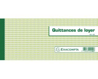 Bonboekje Huurkwitantie - 50 bladen - Horizontaal formaat 10,1x16,5cm
