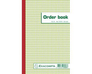 Orderbook gelijnd 21x13,5cm 50 blad doorschrijfpapier tripli