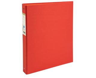 Classeur rembordé papier 4 anneaux 30mm Forever - A4 - Rouge