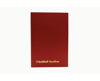 Guildhall Headliner Account Book Series 38 10Dr - Burgundy