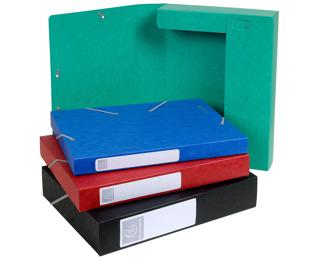 Cartella portaprogetti Cartobox dorso 40mm cartoncino lustré - A4 - Colori assortiti