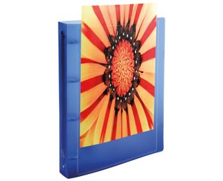 Krea Cover Ring Binder Flexible Cover Opaque PP, 4O Rings 15mm, A4 - Assorted colours