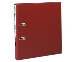 Premium-Ordner PREM'TOUCH aus PP mit 2 Ringen, Rücken 50mm, 32x30cm für DIN A4 Überbreite - Bordeauxrot