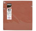 Paquet de 40 serviettes micro-gaufrées ouate 2 plis - 38x38 cm