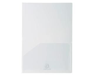 Sachet de 10 chemises double poche polypropylène souple 2/10e - A4 ou A3 - Cristal