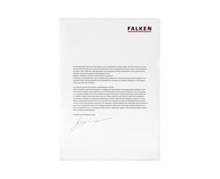 Falken - Aktenhüllen, A4, PP, Economy, genarbt, farblos, 100er Beutel - transparent