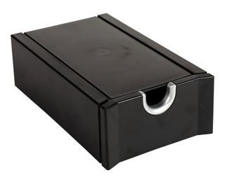 Fichier pour cartes de visite Exactive - 61x114x190 mm - Noir