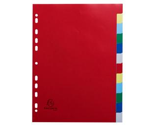 Intercalaires polypropylène souple 12 positions - A4 