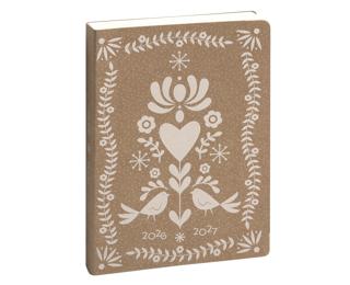 Agenda Forum Kraft 12 x 17 cm Journalier Août 2026 à Juillet 2027 