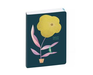 Agenda de poche EasyDay 15 Mini Labo 10 x 15 cm Journalier Janvier à Décembre 2026 - Bleu