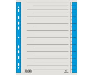 Farbige Trennblätter 29,75x24 cm, mikroperforiert, aus Karton 230g - Blau