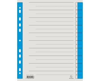 Farbige Trennblätter 29,75x24 cm, mikroperforiert, aus Karton 230g - Blau