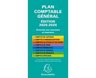 Plan comptable général avec couverture plastique 17,5x9cm