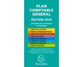 Plan comptable général avec couverture plastique 17,5x9cm