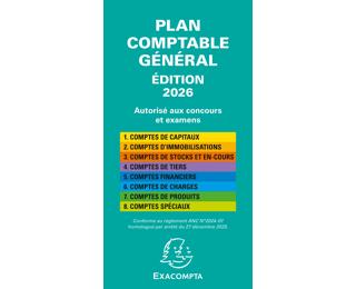 Plan comptable général avec couverture plastique 17,5x9cm