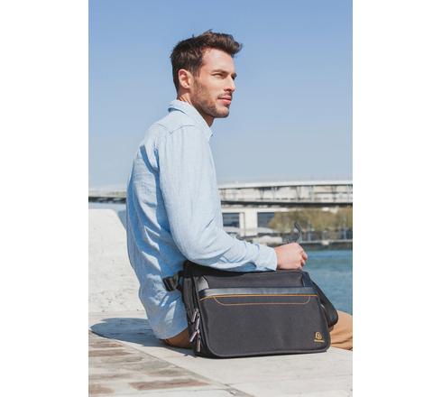Sac Messager Optio En Cuir Vintage Marron - Taille Moyenne - Neuf Avec Étiquettes