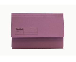 Exacompta Guildhall Manilla Document Wallet (A4+/Foolscap) - Purple