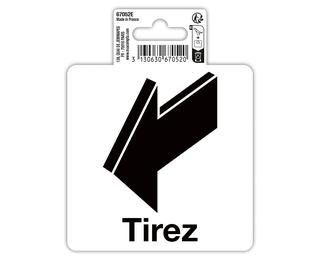 Panel Ziehen PVC 10x10cm FR - Schwarz