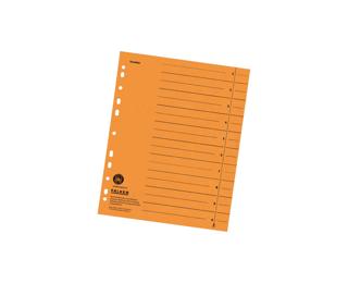 Trennblätter, 24 x 30cm, 230g/m2, durchgefärbt, 100er Poly - Orange