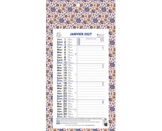 Calendrier mensuel URBAN avec feuillets détachables 15,5 x 28,5 cm support plaque imprimée 19 x 41 cm 2027 Color Design - Visuel