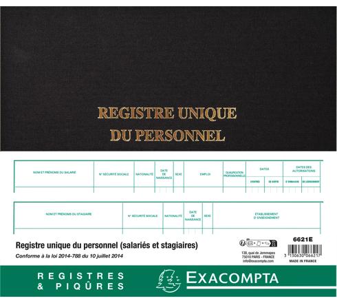 Registre Unique Du Personnel: Registre Unique Du Personnel Gratuit