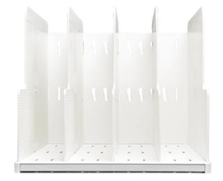 MODULOTOP, vertikaler Sorter mit 5 Trennplatten, AutentiK - Weiß