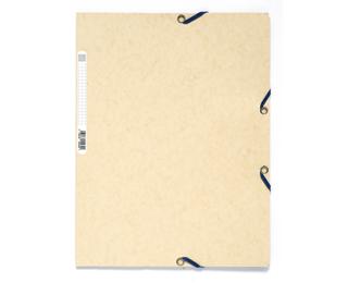 Elastomap 3 kleppen in glanskarton 400g/m2 - A4 - Geassorteerde pastel kleuren