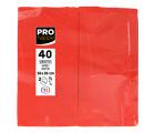 Paquet de 40 serviettes micro gaufrées ouate 2 plis - pliées 1/8
