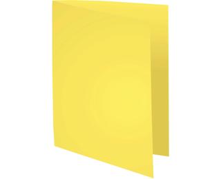 Exacompta Forever Recycled Square Cut Folders with Shorter Front Width (Pack of 100) - Yellow