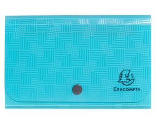 Trieur pocket 6 compartiments en PP recyclé Pop'N Co - Cyan