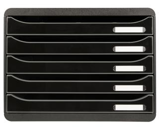 Schubladenbox Big Box Plus Horizon, Querformat, 5 offene Schubladen, Office 