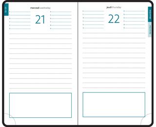 Recharge Agenda de poche EasyDay 15 10 x 15 cm Journalier Janvier à Décembre 2027