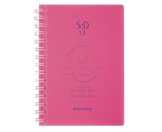 Agenda de poche SAD 13S Linicolor 9 x 13 cm Semainier Septembre 2026 à Décembre 2027 - 16 mois 