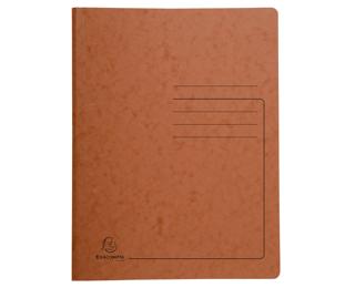 Folder Metal Spring Pressboard A4 brown - Tobacco