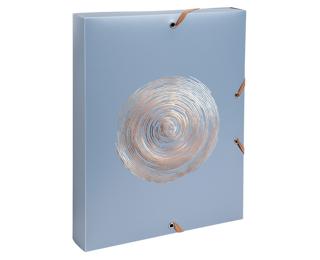 Archivbox A4, Rückenbreite 40mm, Recycling-PP, Ellipse - Farben sortiert