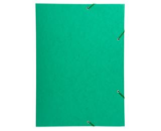 Chemise à élastique 3 rabats carte lustrée 600gm2 - A3 - Vert