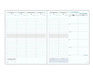 Recharge semainier SAS 27 21 x 27 cm Août 2024 à Août 2025